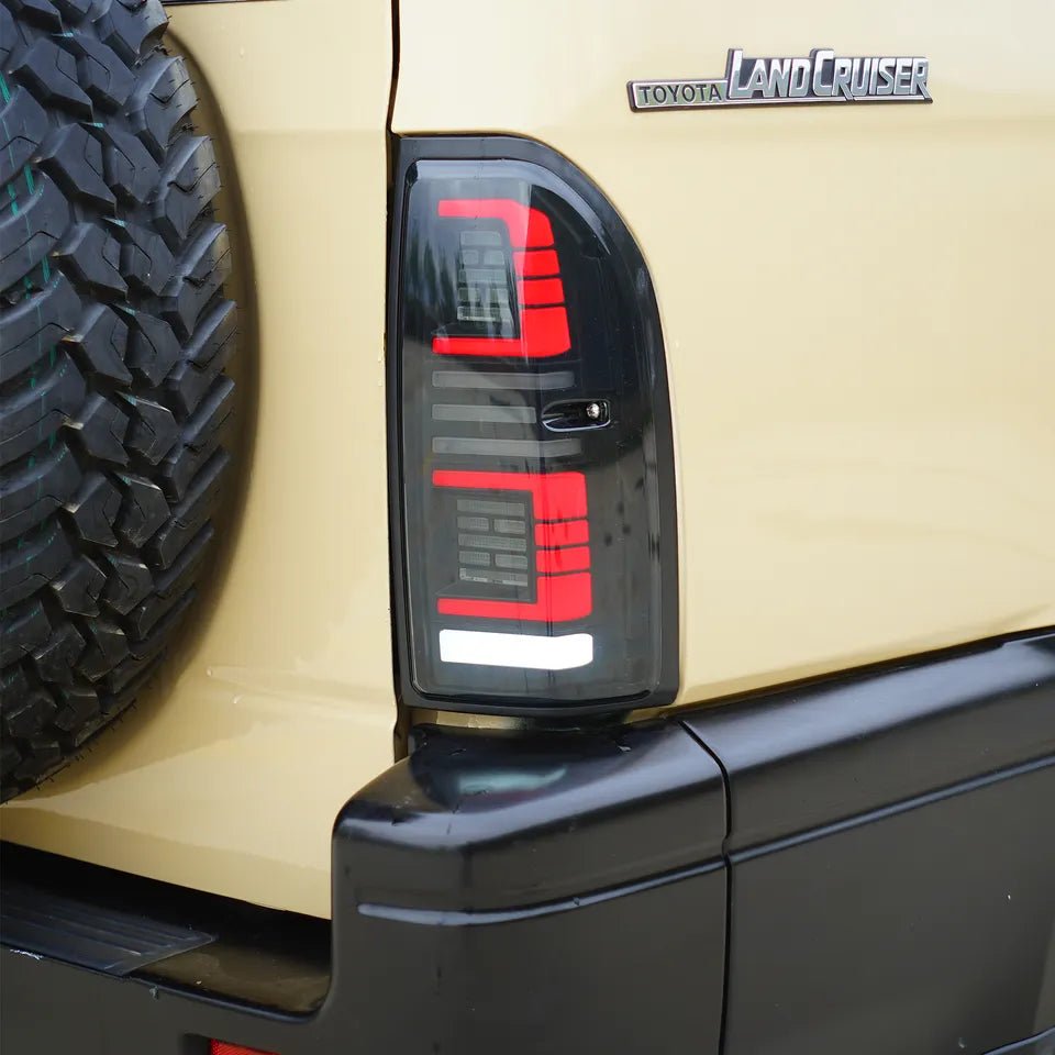 LED Tail Lights suitable for use with Toyota Prado 90 1996 - 2003 - Tech4tourers