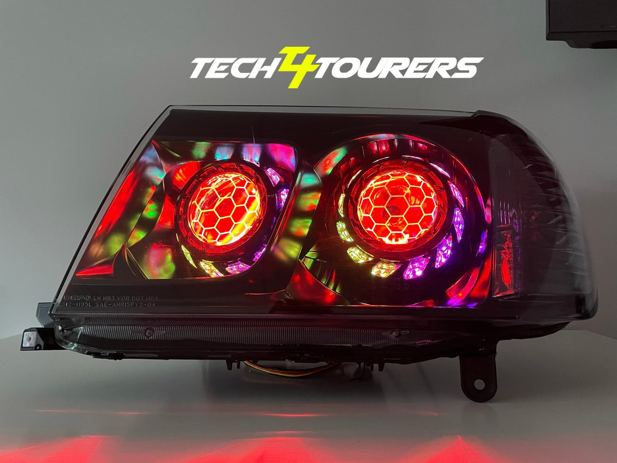 Premium Projector Headlights suitable for use with Toyota Land Cruiser 100/105 series - Tech4tourers
