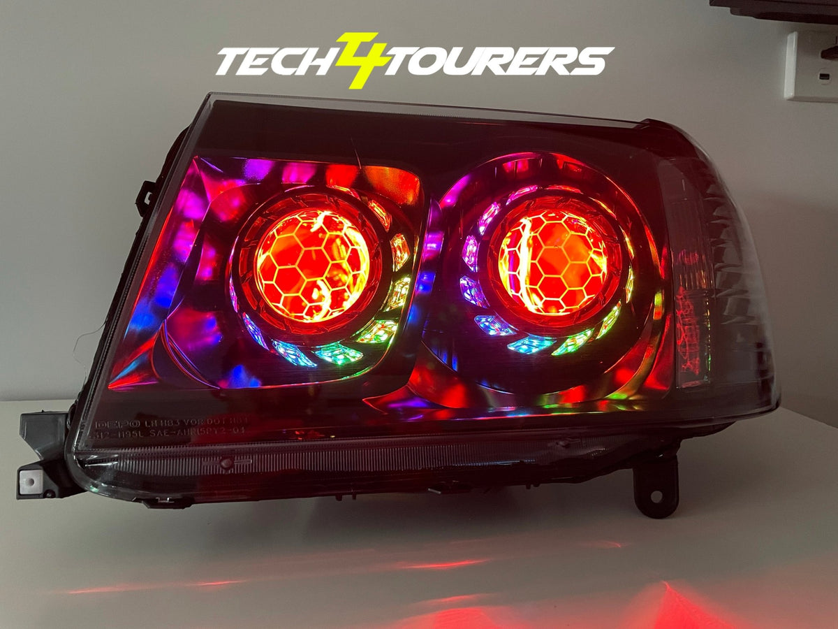 Premium Projector Headlights suitable for use with Toyota Land Cruiser 100/105 series - Tech4tourers