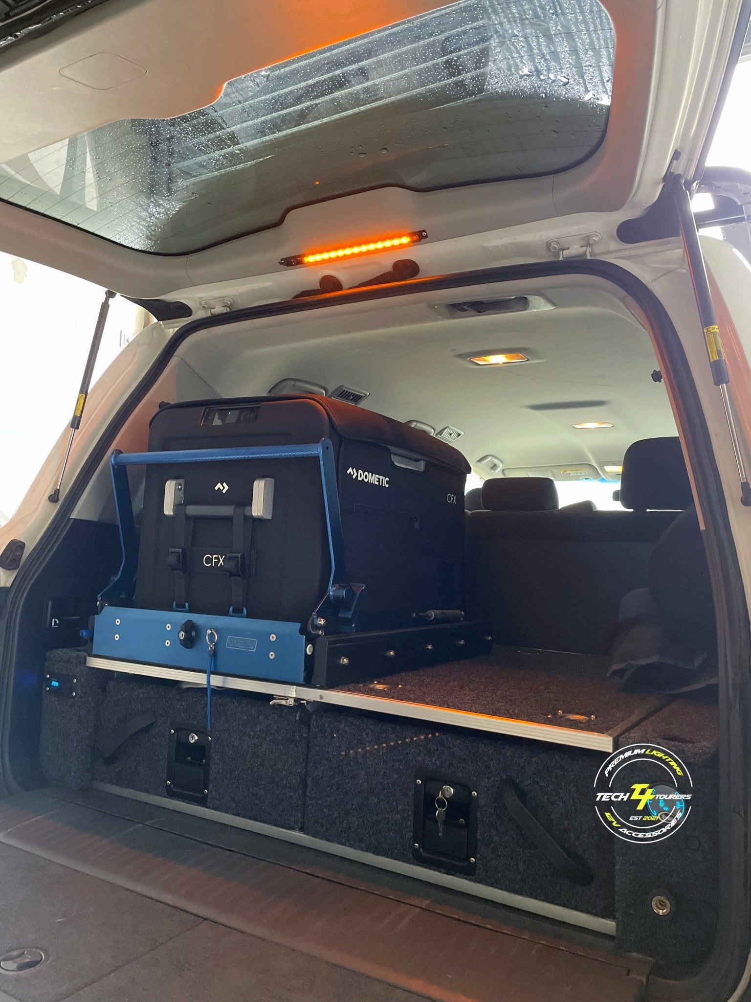 60cm Orange White LED Strip Light - Tech4tourers