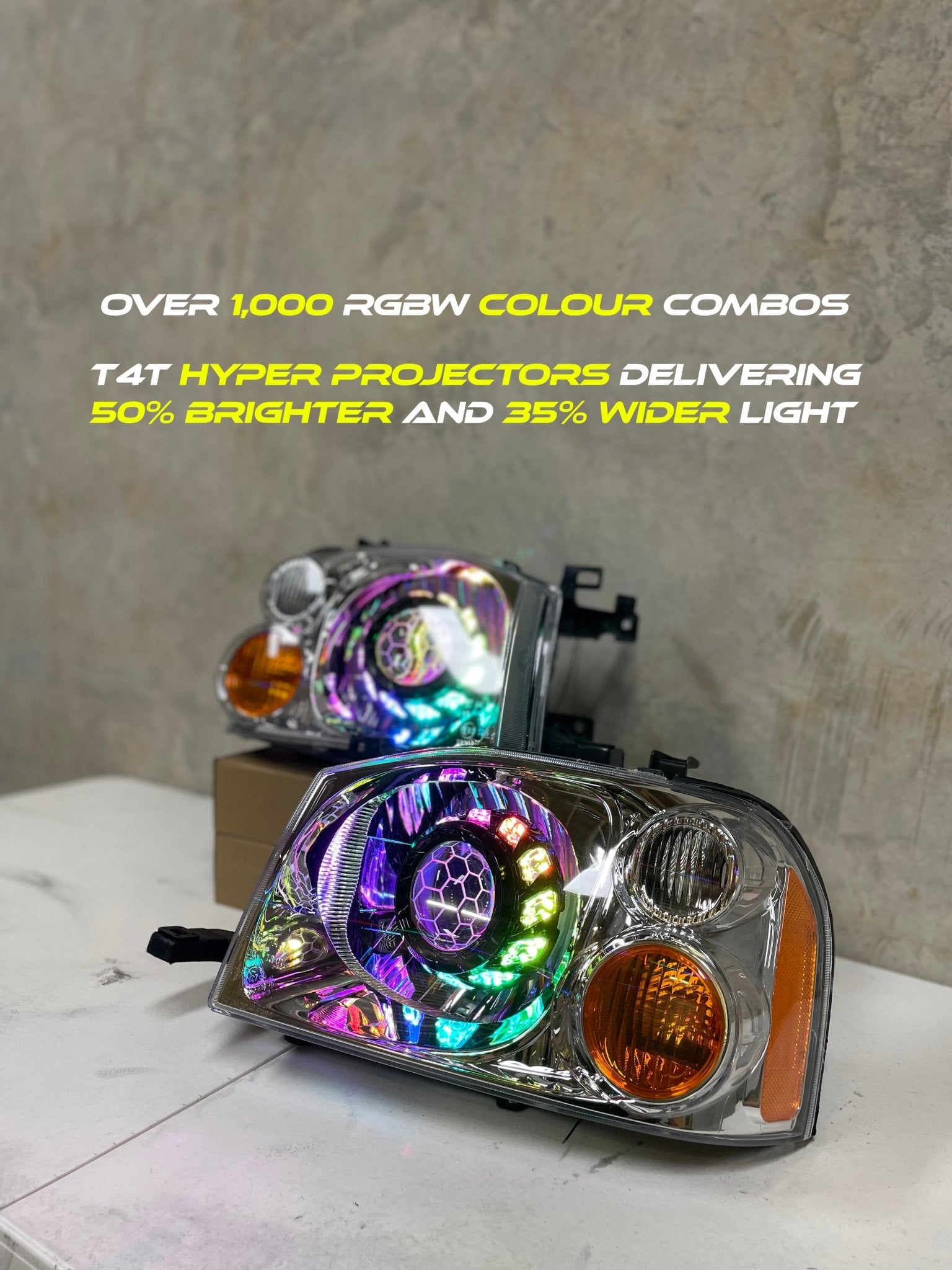 Nissan Navara D22 Projector/Custom Headlights - Tech4tourers