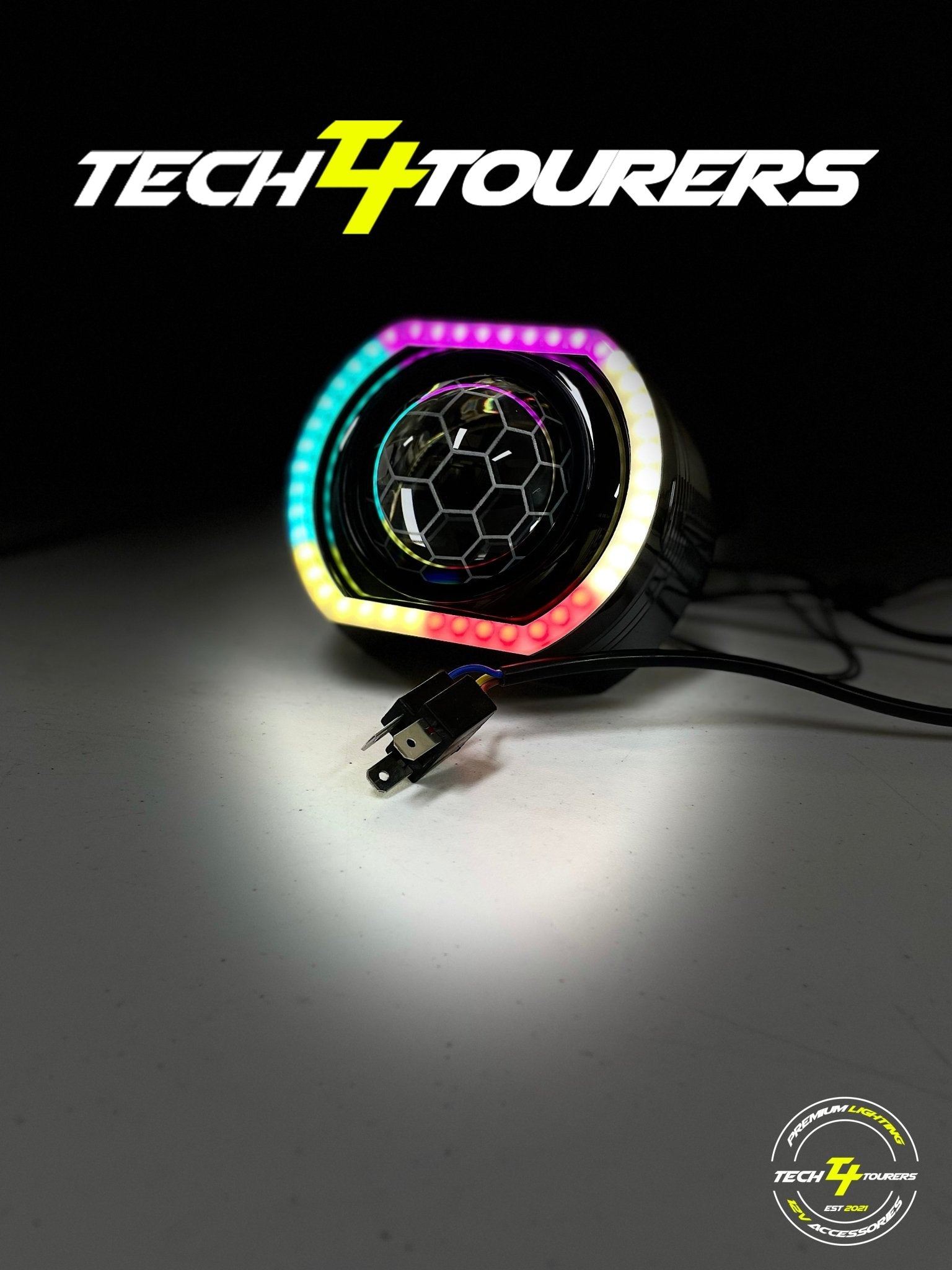 DIY PROJECTOR RETROFIT KIT (NOVA 3.0") - Tech4tourers